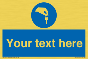 Custom Mandatory Keys Sign